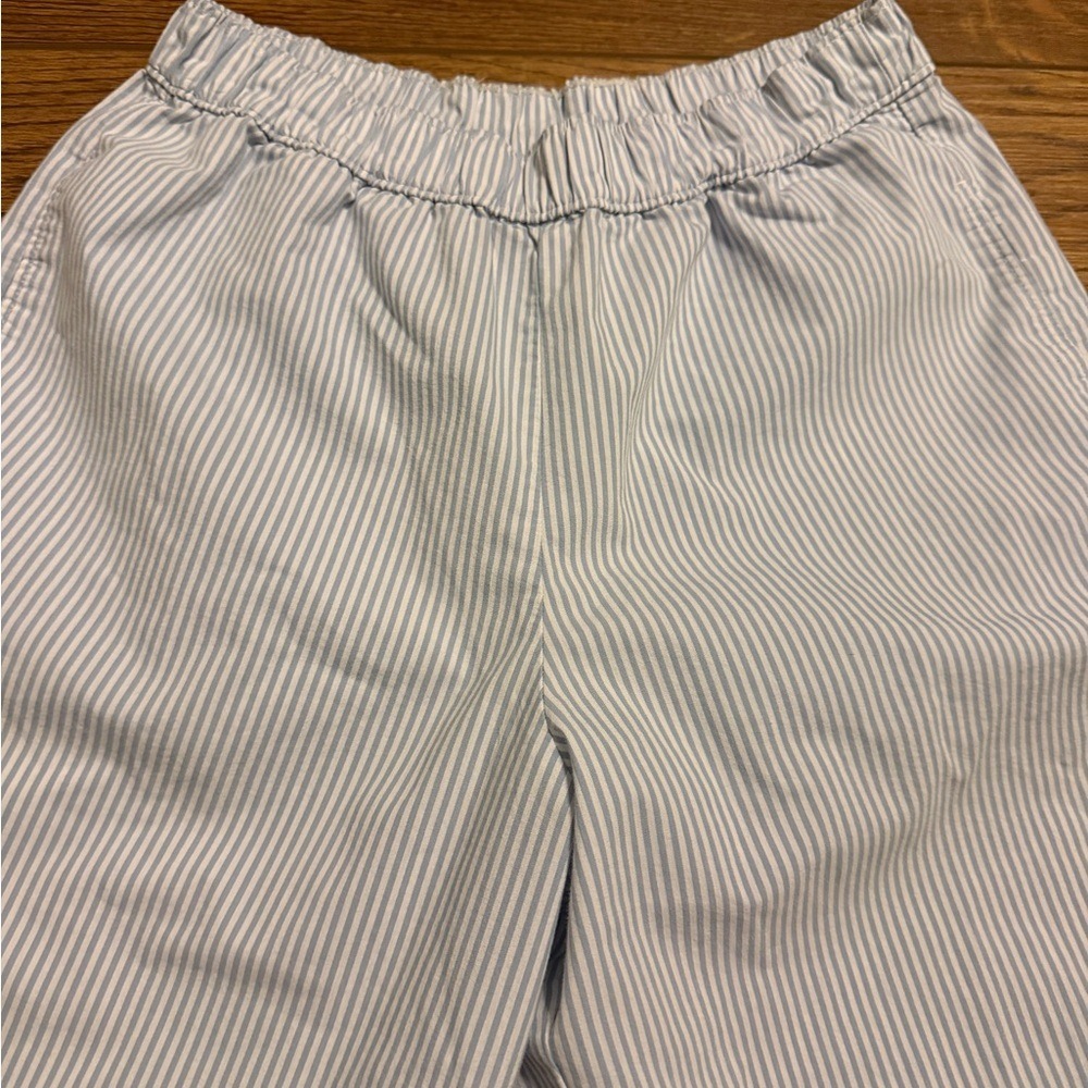 Hollister Blue and White Striped Seersucker Summer Pajama Pants